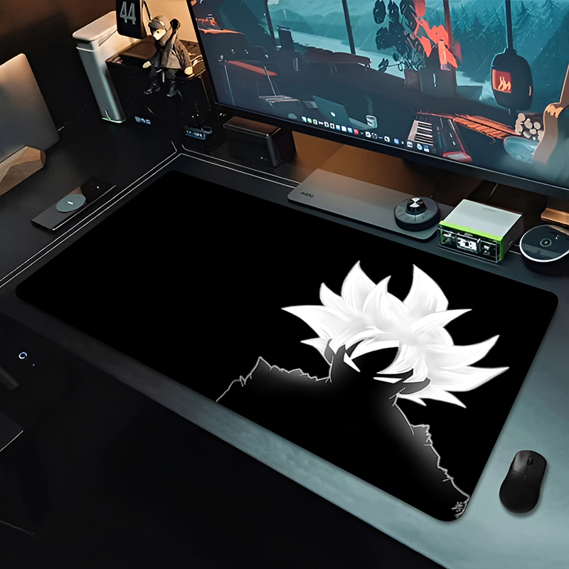 Pc Gaming Aesthetic - DBZ Schwarzes Anime-Mauspad Dragon Ball Große