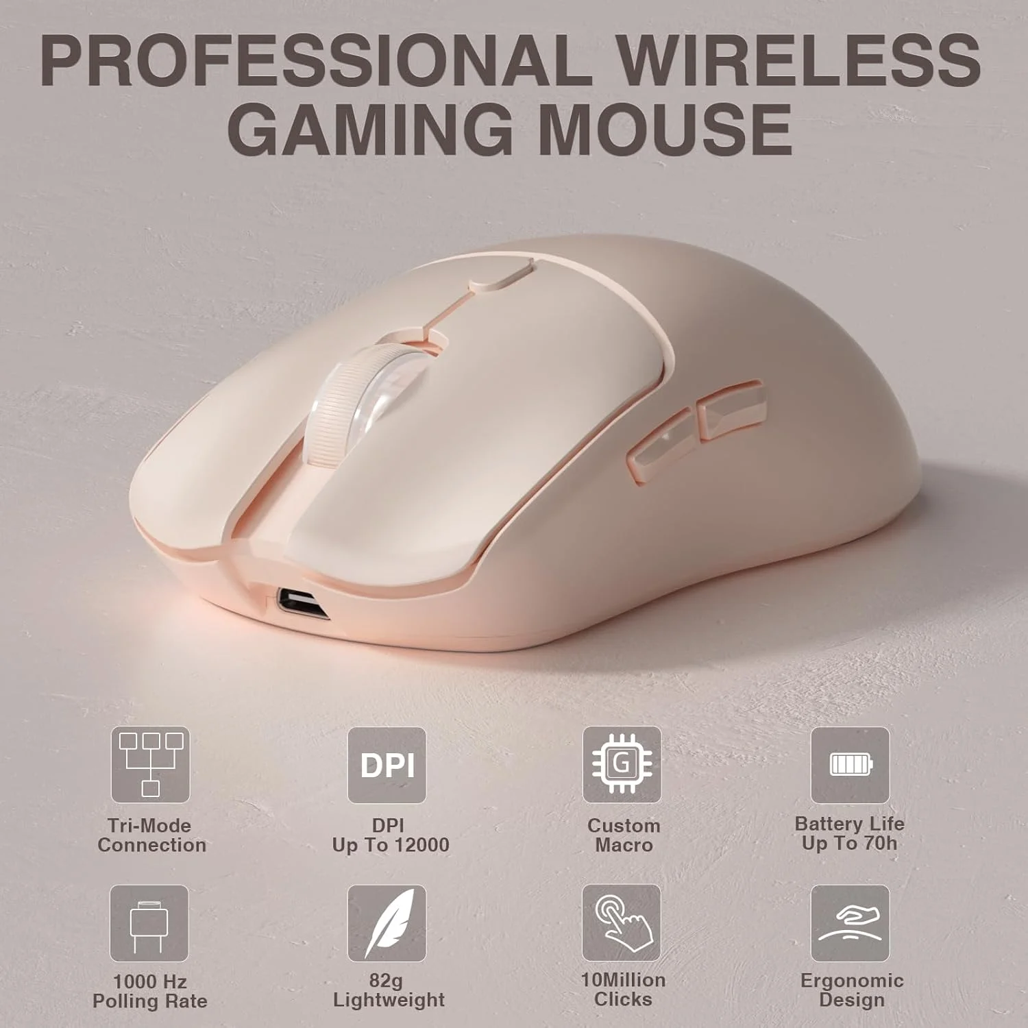 Pc Gaming Laptop - AULA SC580X Tri-Mode Kabellose Gaming-Maus 12000DPI