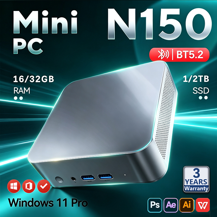 Pc Gaming Aesthetic - 2026 Intel N150 Mini-PC Tragbarer Gaming-Computer