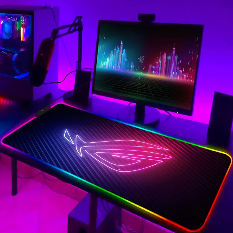Rgb Keyboard Wrist Rest - RGB Mousepad Cool ROG Mauspad Gamer