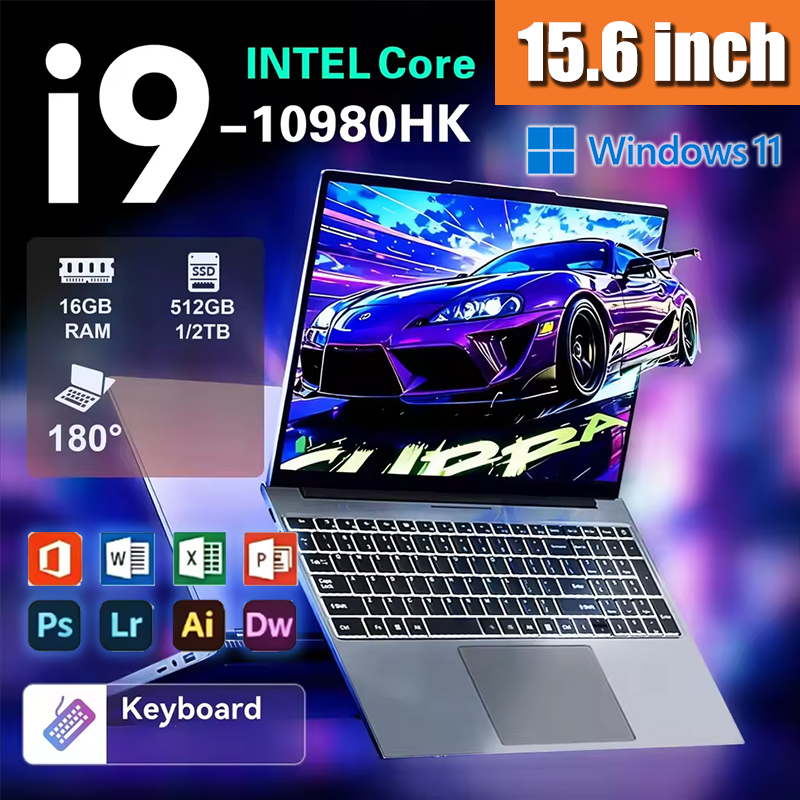 Pc Gaming Laptop - Robuster 15,6-Zoll-Laptop mit Intel N95, Windows