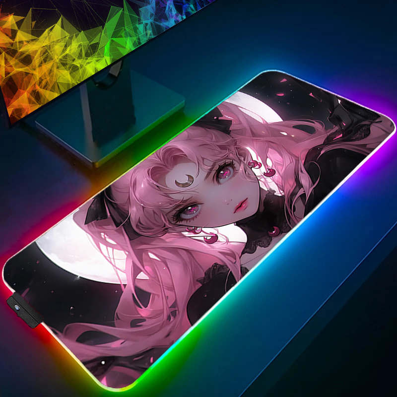 Pc Gaming Rgb - RGB Großes Mauspad Gamer-Tastatur LED-Mauspad Rosa