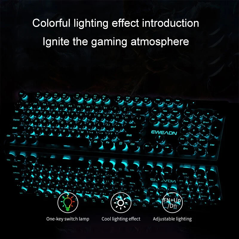 Retro Punk Mechanisches Tastat – Pc Gaming Laptop Bewertung und Preis