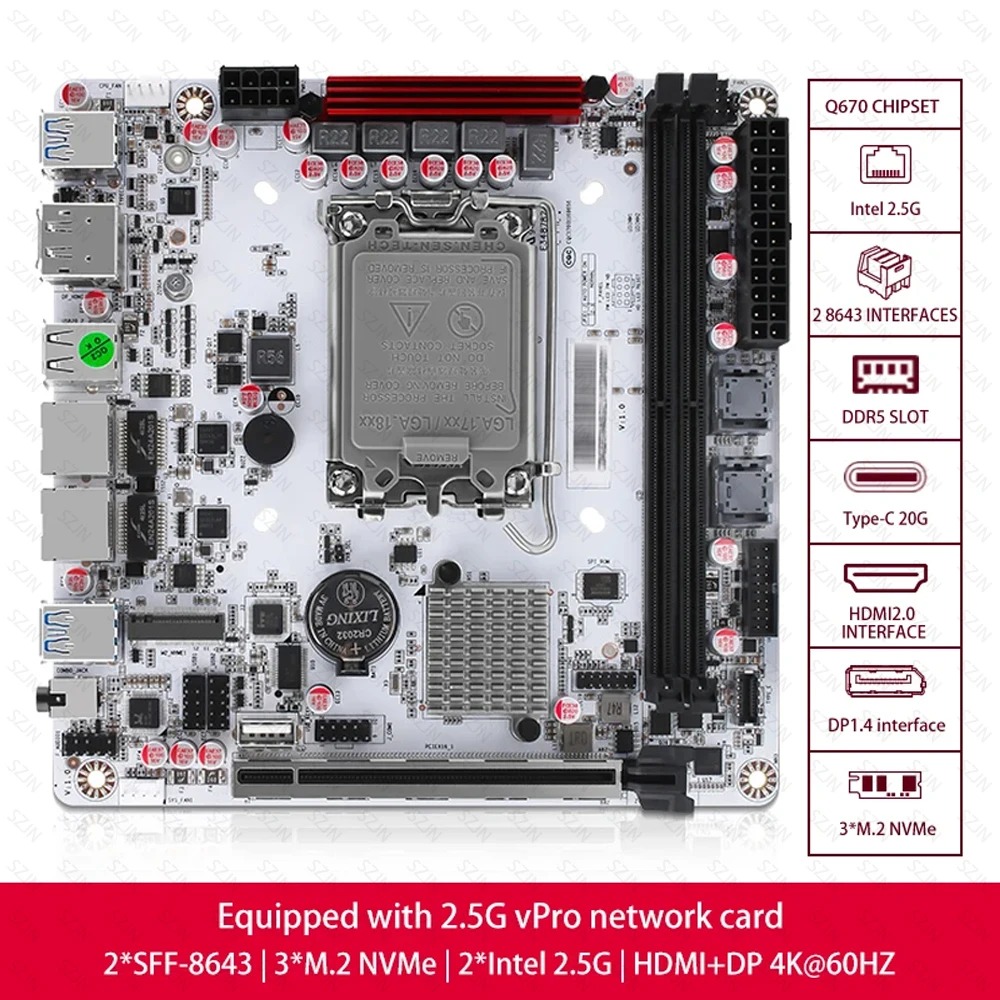 Q670 ITX NAS Motherboard-Kit,  – Pc Gaming I7 14Th Gen Bewertung und Preis