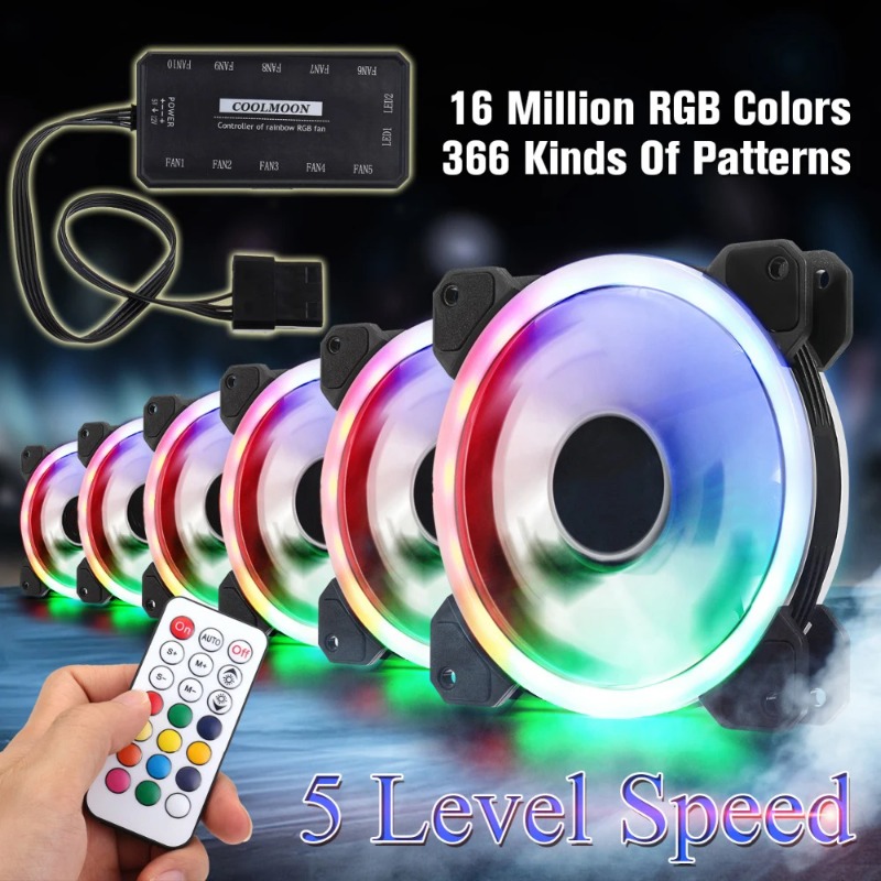 120mm RGB Leiser, einstellbare – Pc Gaming Rgb Bewertung und Preis