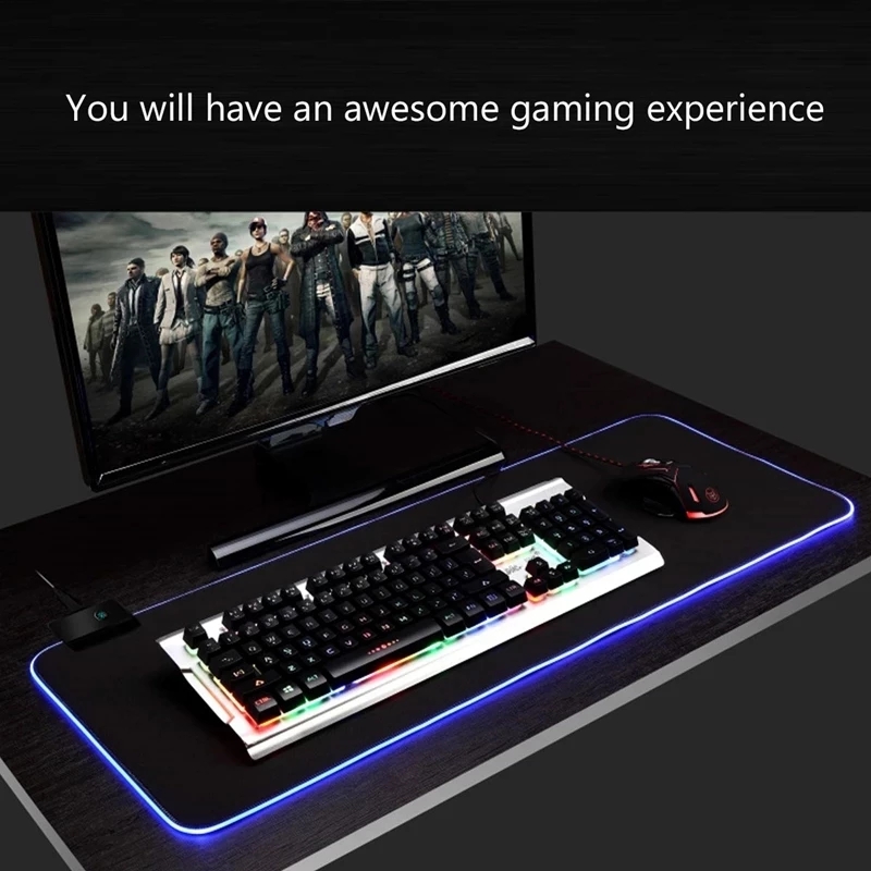 LED-Licht-Mauspad, RGB-Tastatu – Rgb Keyboard Wrist Rest Bewertung und Preis