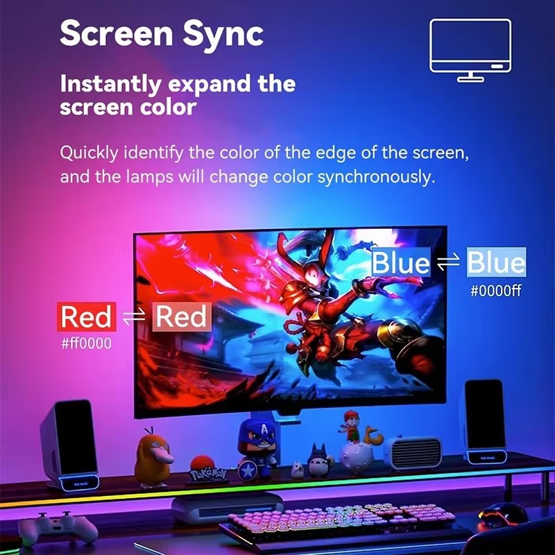 RGB Gaming-Lichtstreifen Monit – Pc Gaming Rgb Bewertung und Preis