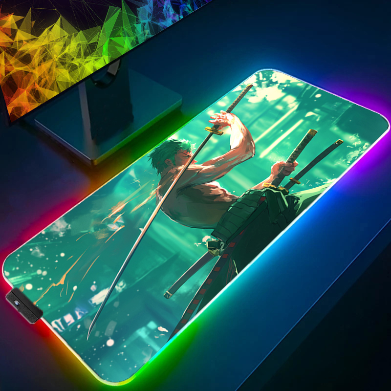 ONE PIECE Zoro Mauspad RGB Gam – Pc Gaming Rgb Bewertung und Preis