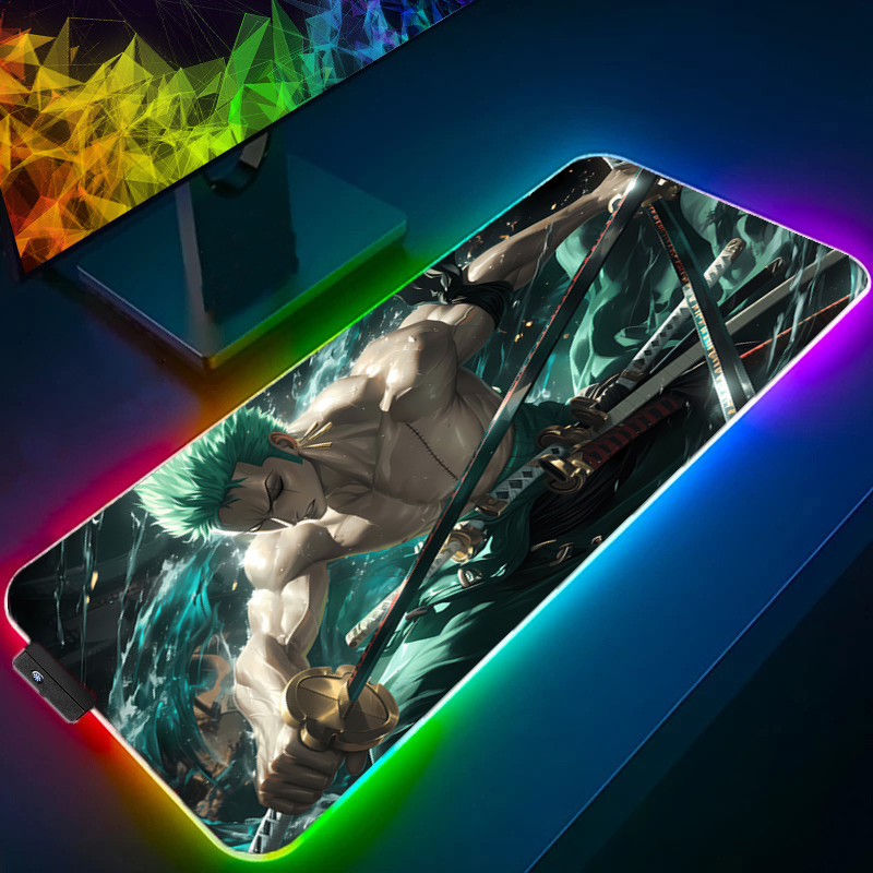 ONE PIECE Zoro Mauspad RGB Gam – Pc Gaming Rgb Bewertung und Preis